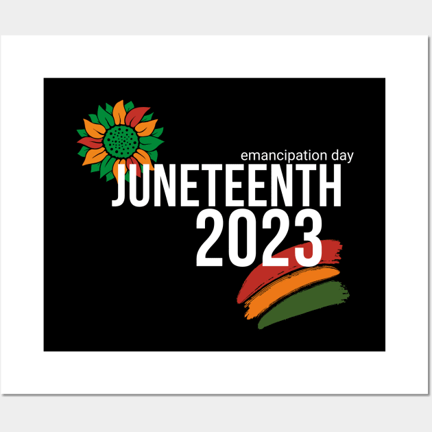 Juneteenth 2023, emancipation day Wall Art by Artisan